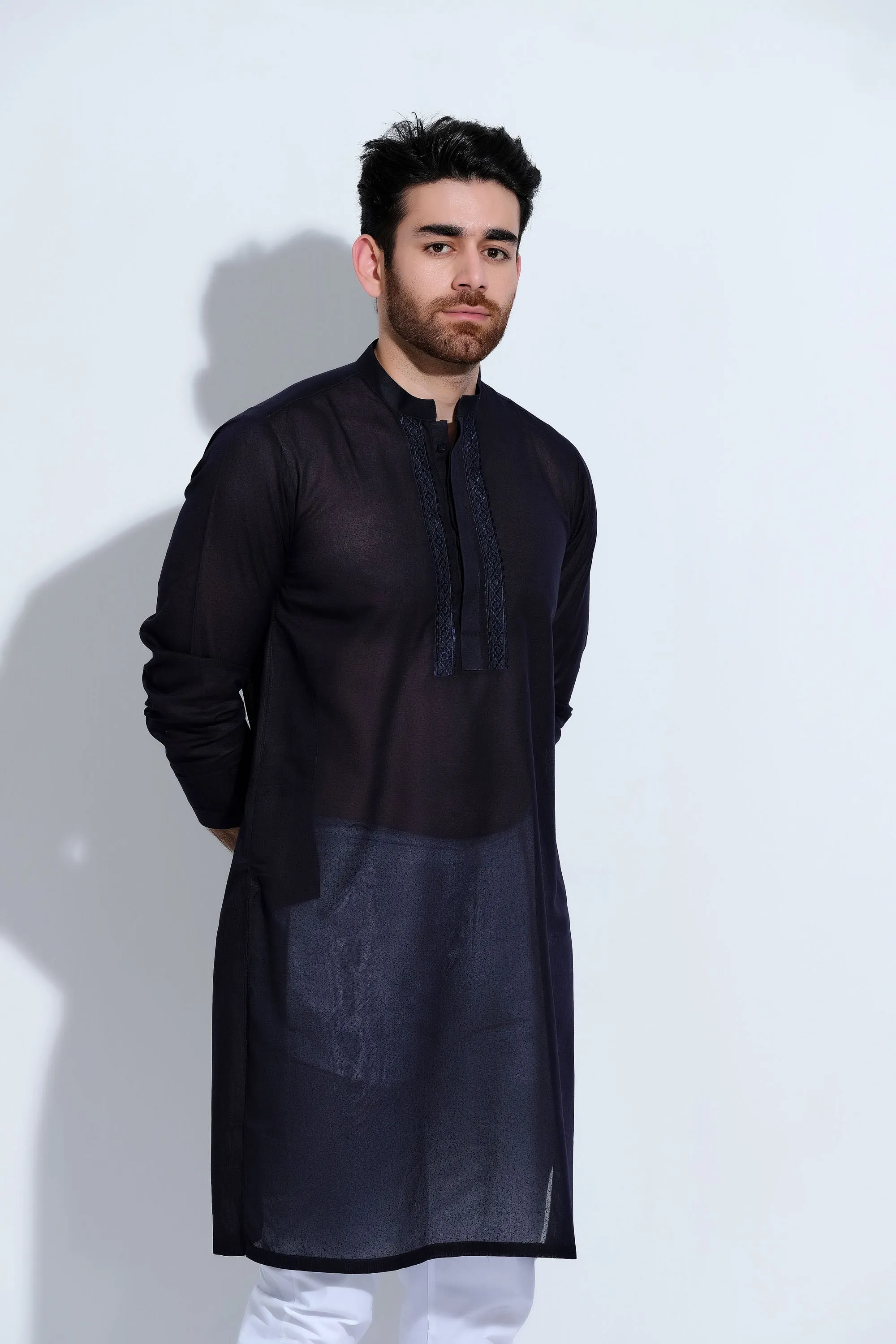 Navy Gents Kurta